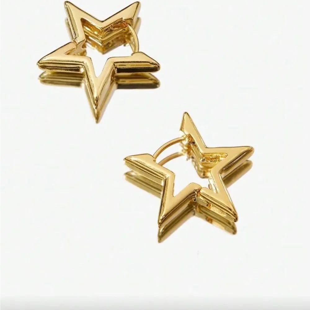 Gold Star Earrings Q765